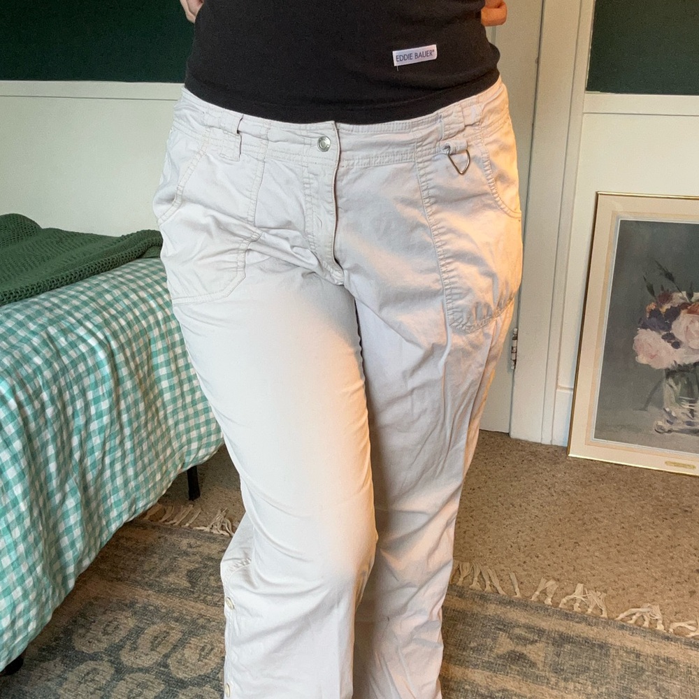 Faded Glory Stretch Cargo Tan Pants/Capris